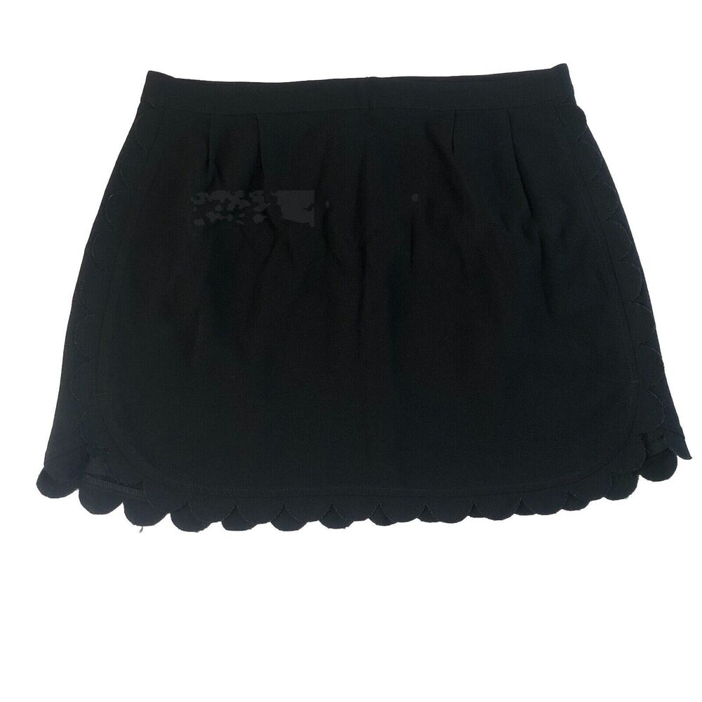 Club Monaco Women’s Black Scalloped Alea Skirt Size 10